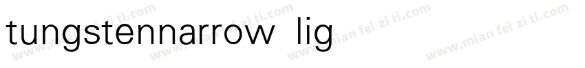 tungstennarrow light字体转换